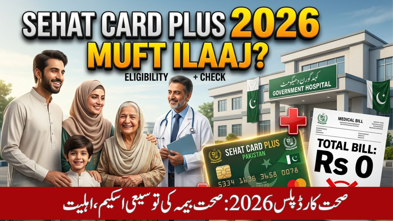 Sehat Card Plus 2026 صحت بیمہ کی توسیعی اسکیم، اہلیت