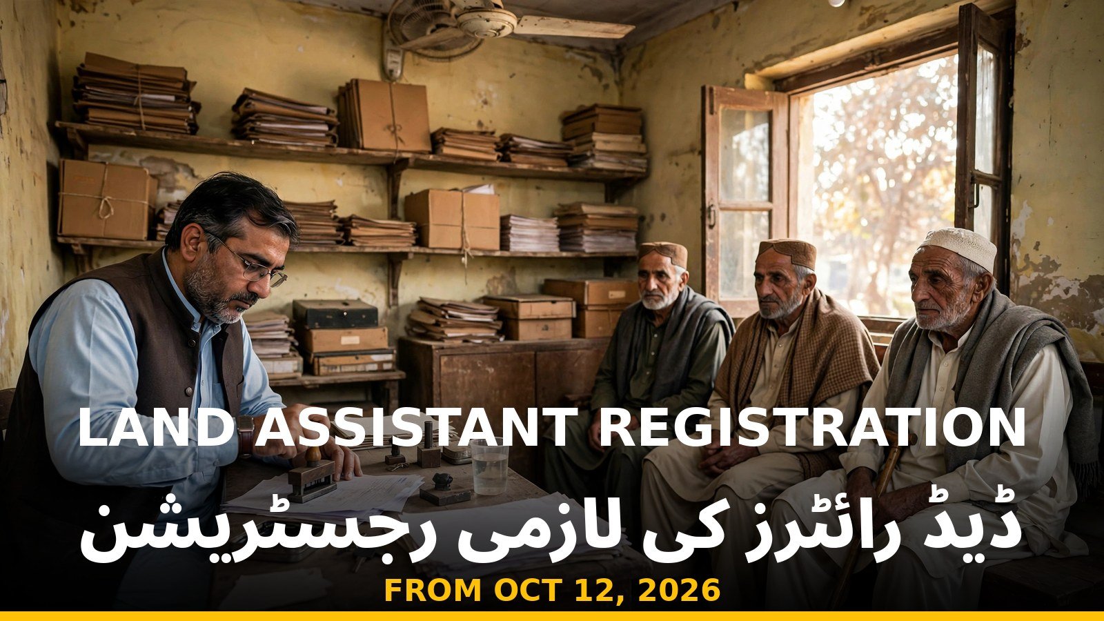 punjab land assistant registration 2026